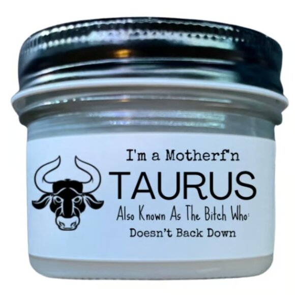 Taurus Candle - Zodiac Candle - Mfn Taurus - Gift for Taurus - Picture 1 of 1